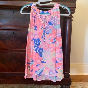 Lilly Pulitzer silk tank size small